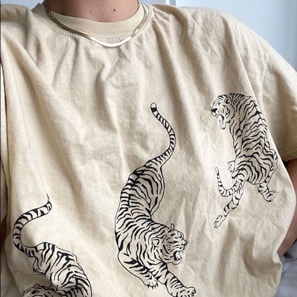 Project Social T Tiger Oversized T-Shirt Dress